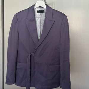 ASOS design belted suit Jacket & Pants in Lavender